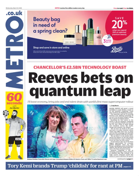 Cover of Metro (UK)