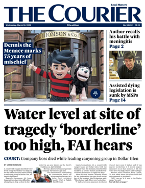 Cover of The Courier & Advertiser (Fife Edition)