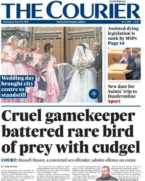 Cover of The Courier & Advertiser (Perth and Perthshire Edition)