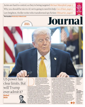 Cover of The Guardian e-paper Journal