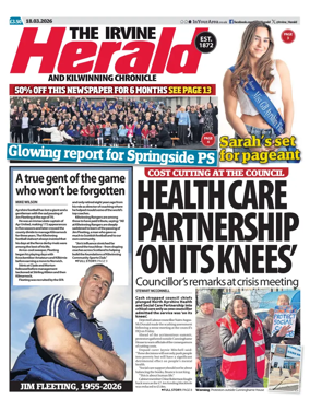 Cover of The Irvine Herald and Kilwinning Chronicle