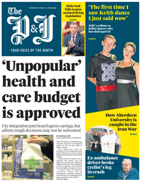 Cover of The Press and Journal (Aberdeen and Aberdeenshire)