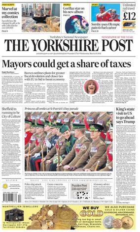 Cover of Yorkshire Post