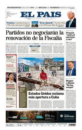 Cover of El Pais (Uruguay)