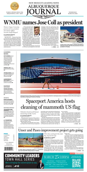 Cover of Albuquerque Journal