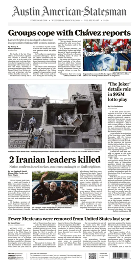Cover of Austin American-Statesman