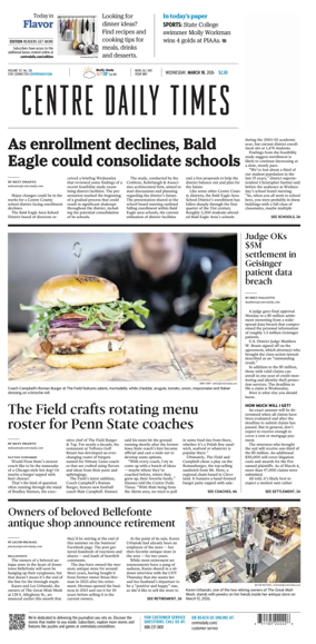 Cover of Centre Daily Times