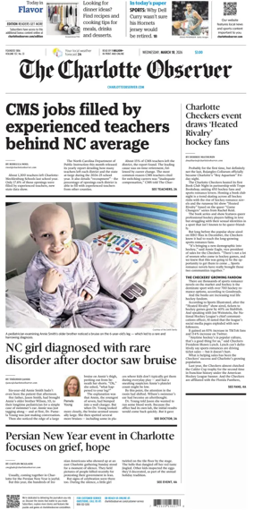 Cover of The Charlotte Observer