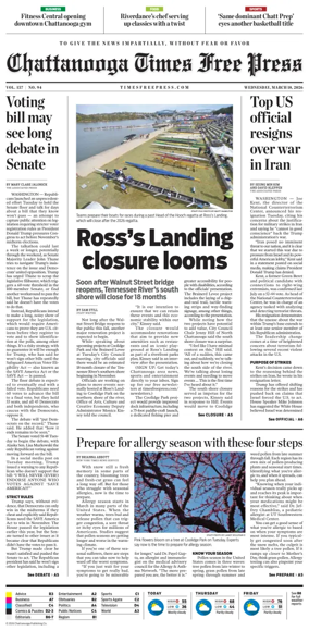 Cover of Chattanooga Times Free Press