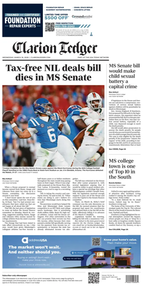 Cover of Clarion Ledger