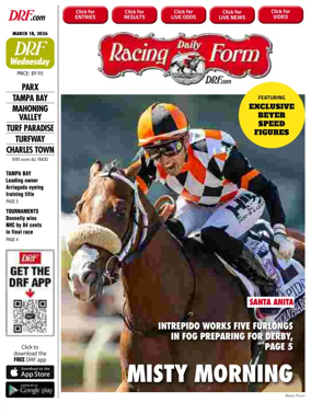 Cover of Daily Racing Form National Digital Edition