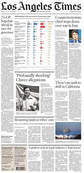 Cover of Los Angeles Times