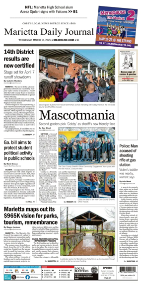 Cover of Marietta Daily Journal