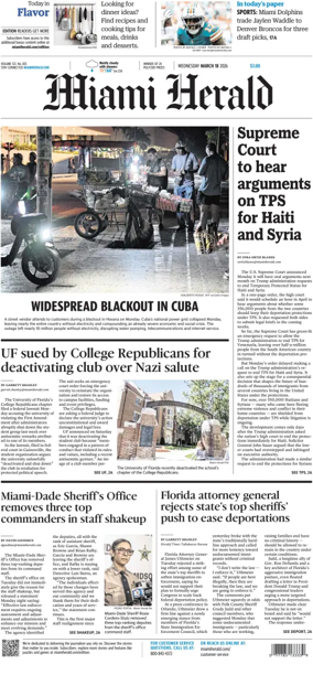 Cover of Miami Herald