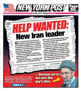 Cover of New York Post