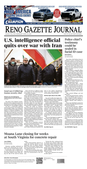 Cover of Reno Gazette Journal