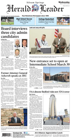 Cover of Siloam Springs Herald Leader