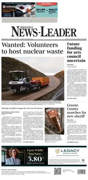 Cover of Springfield News-Leader