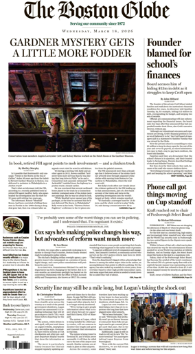 Cover of The Boston Globe