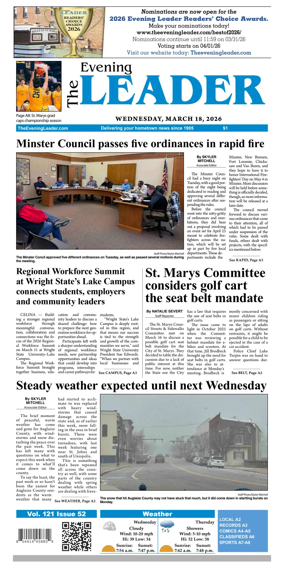 Cover of The Evening Leader