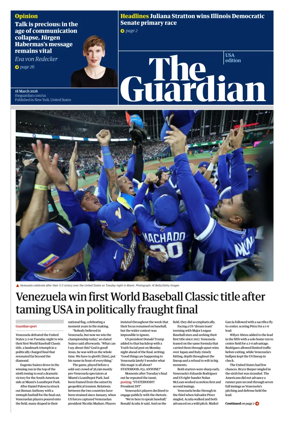 Cover of The Guardian (USA)
