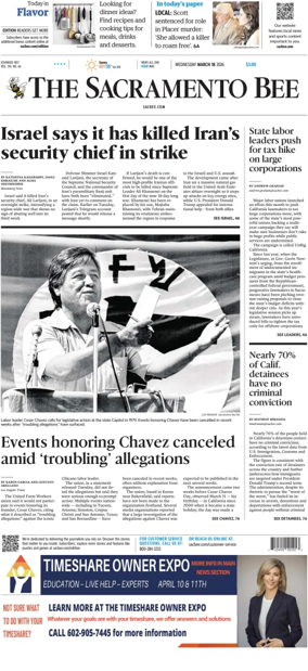 Cover of The Sacramento Bee