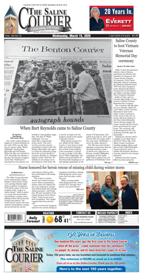 Cover of The Saline Courier