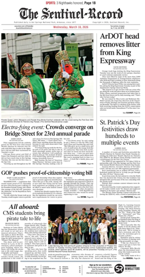 Cover of The Sentinel-Record