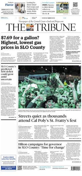 Cover of The Tribune (SLO)