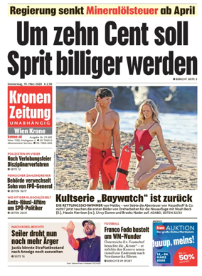 Cover of Kronen Zeitung