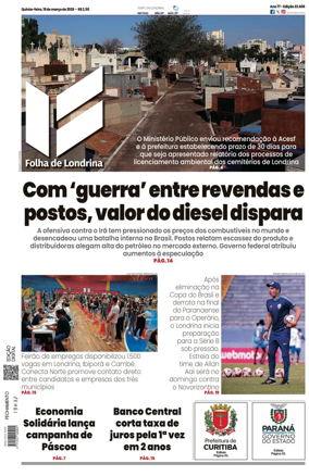 Cover of Folha de Londrina