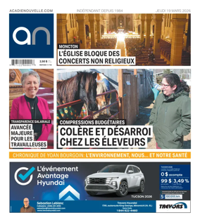 Cover of Acadie Nouvelle