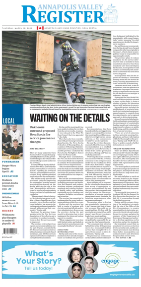 Cover of Annapolis Valley Register