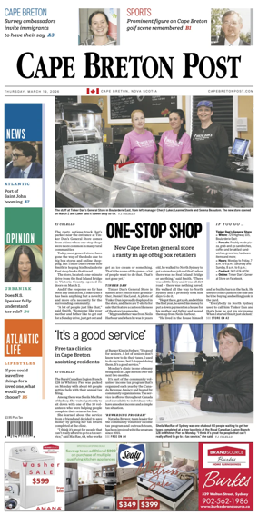Cover of Cape Breton Post
