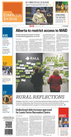 Cover of Edmonton Journal