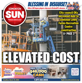 Cover of Edmonton Sun