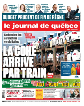 Cover of Le Journal de Quebec