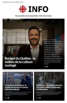 Cover of Radio-Canada Info