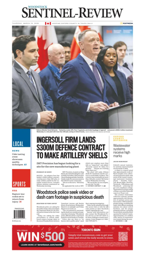 Cover of Sentinel-Review (Woodstock)