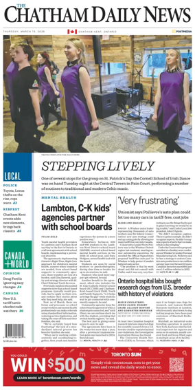 Cover of The Chatham Daily News