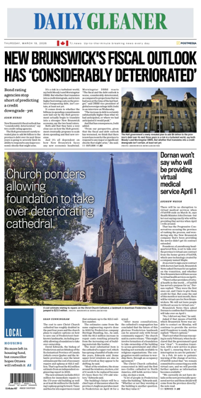 Cover of The Daily Gleaner