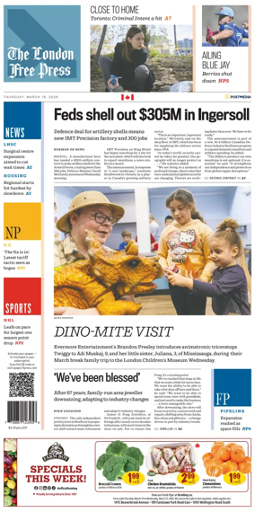 Cover of The London Free Press