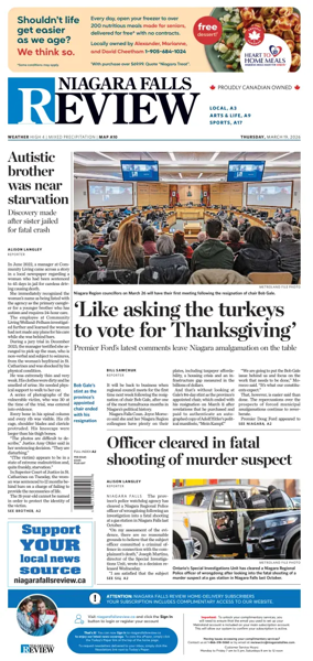 Cover of The Niagara Falls Review