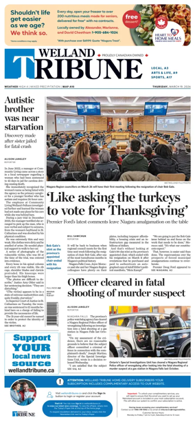 Cover of The Welland Tribune