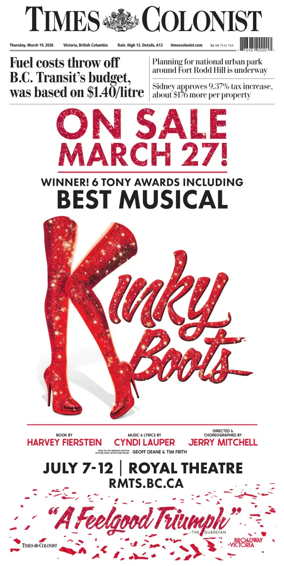 Cover of Times Colonist