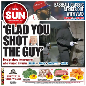 Cover of Toronto Sun