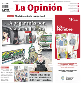 Cover of La Opinion