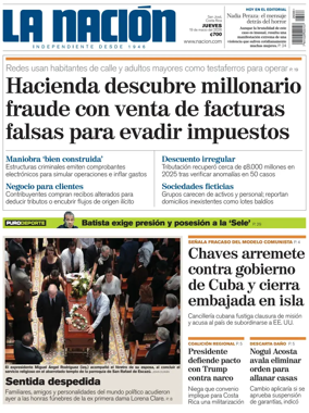 Cover of La Nacion (Costa Rica)