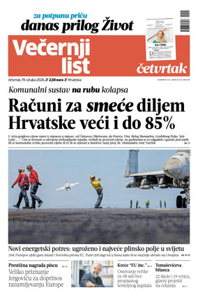 Cover of Vecernji list - Hrvatska