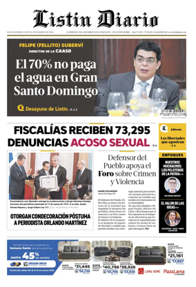 Cover of Listin Diario
